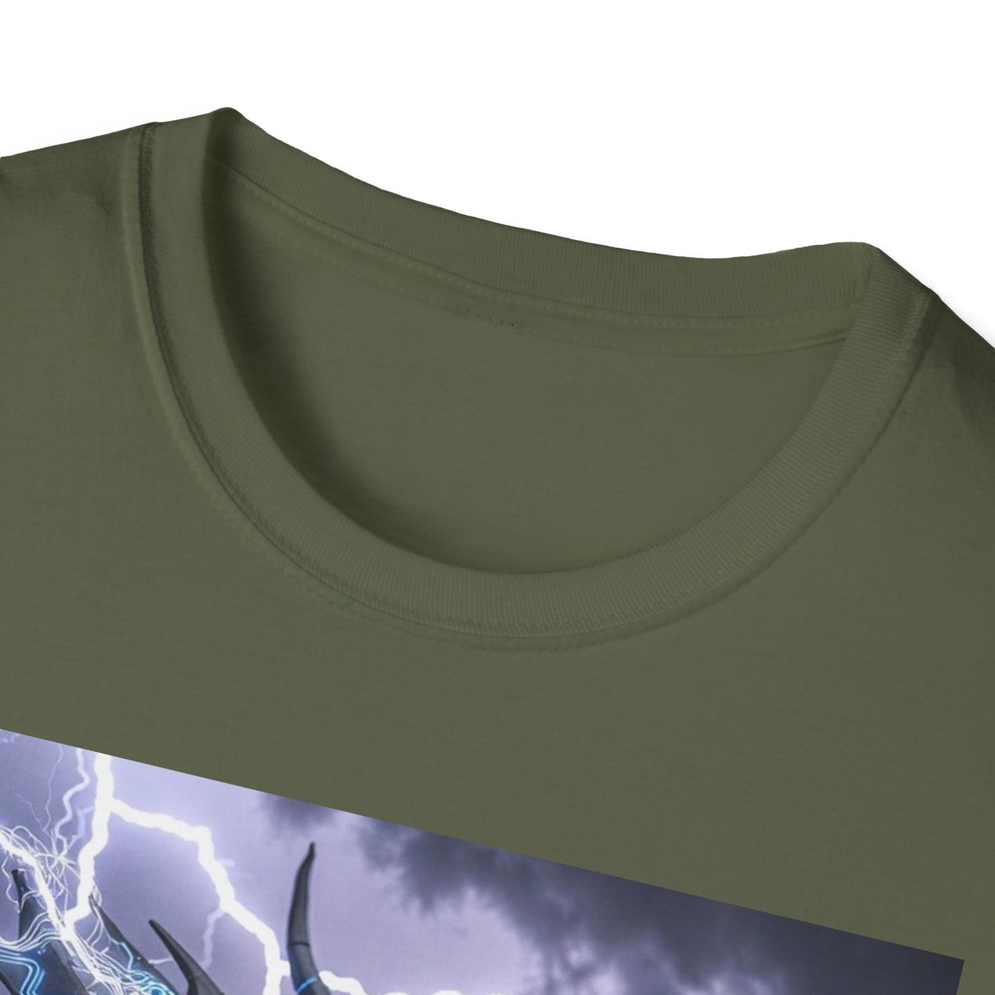 Dragon Storm T-Shirt — Electric Blue Fantasy Dragon Tee