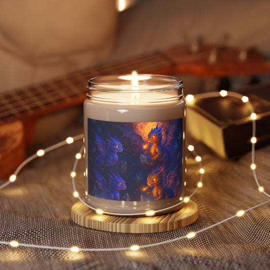 VANILLA BEAN Scented Dragon Themed Candles