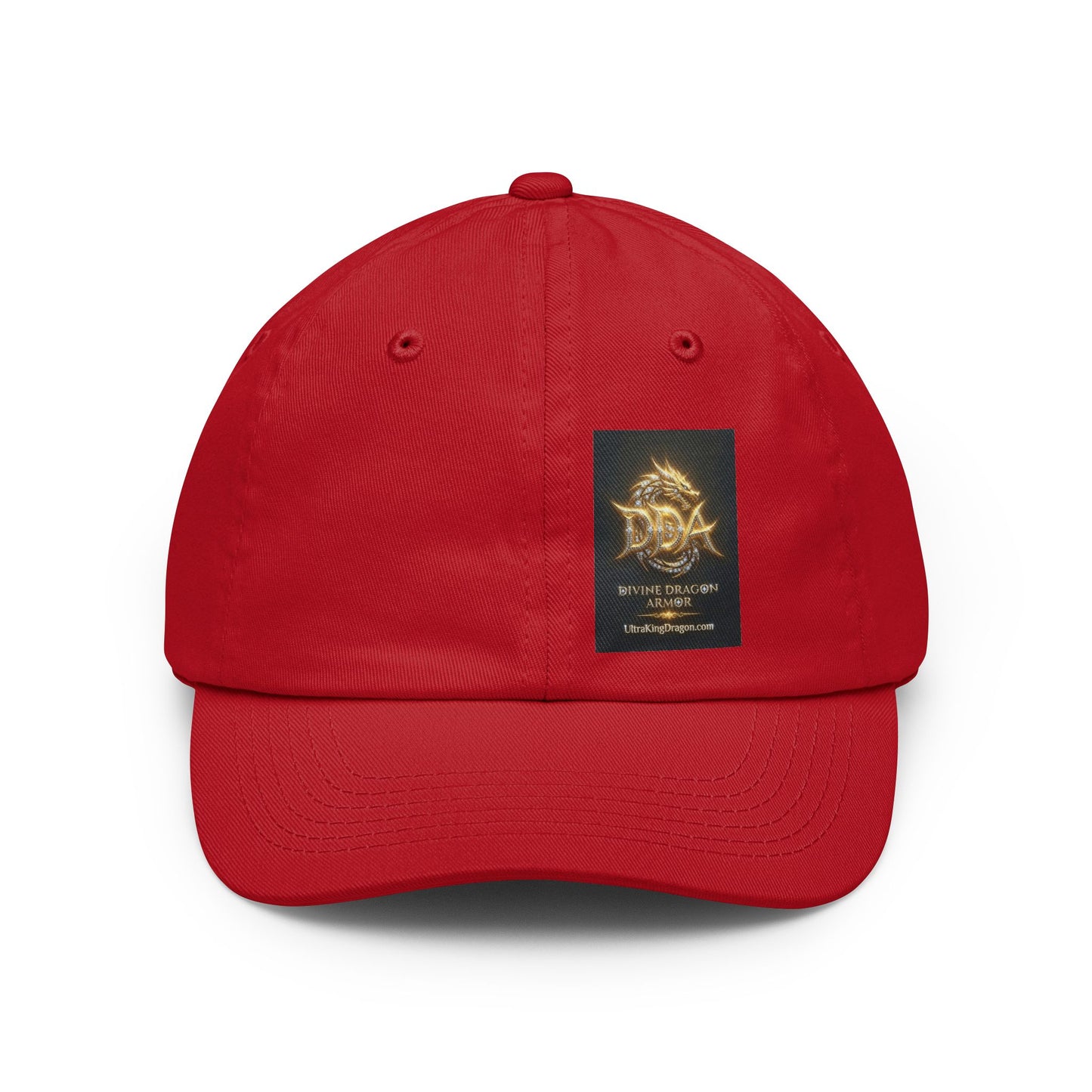 Dad Hat — Golden DRAGON Emblem Baseball Cap
