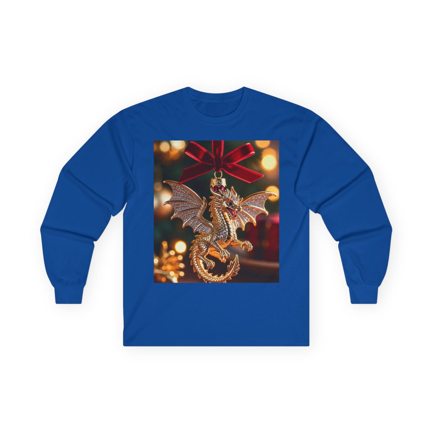Dragon Ornament Holiday Long Sleeve Tee