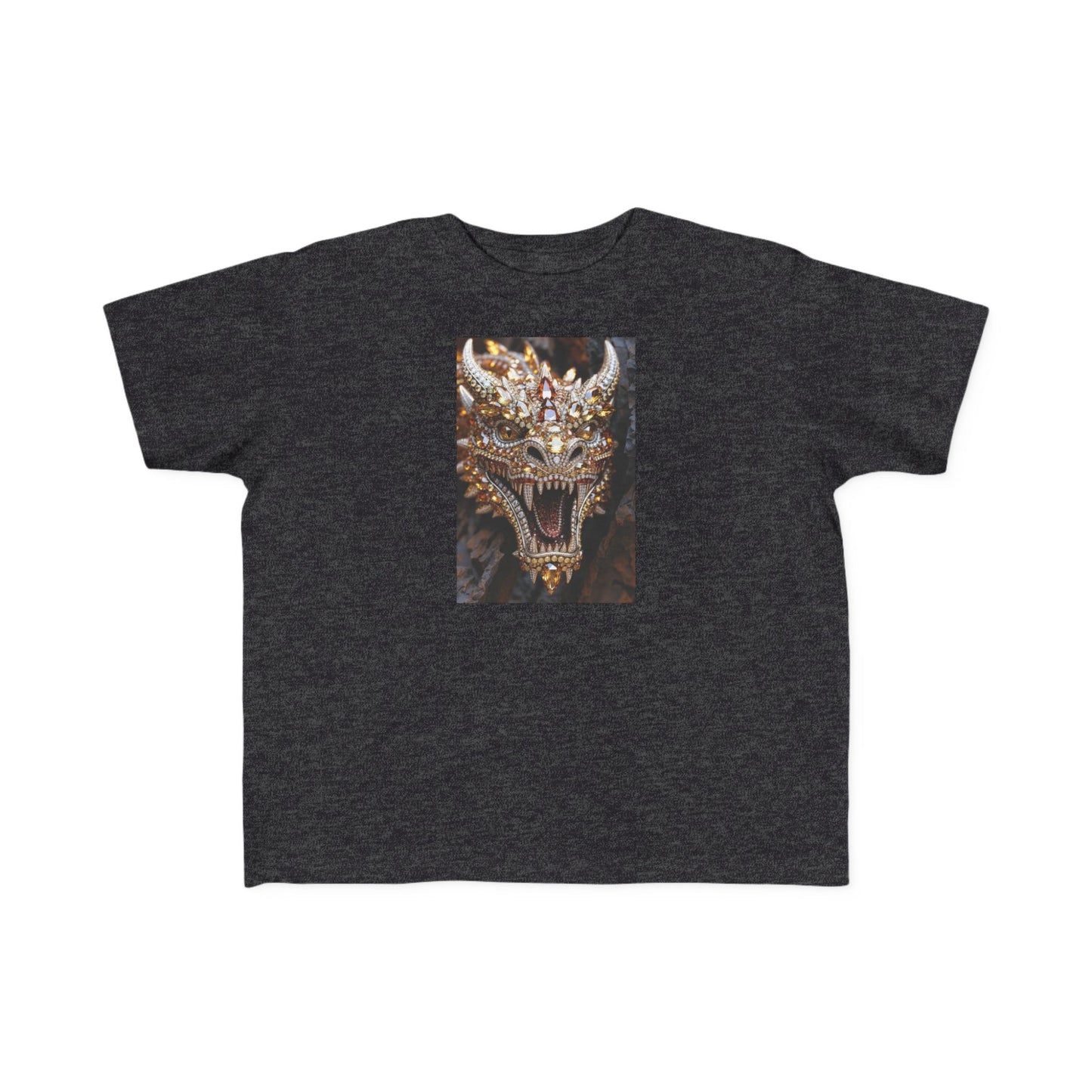 Toddler Tee — Fierce Gold Dragon Graphic Shirt