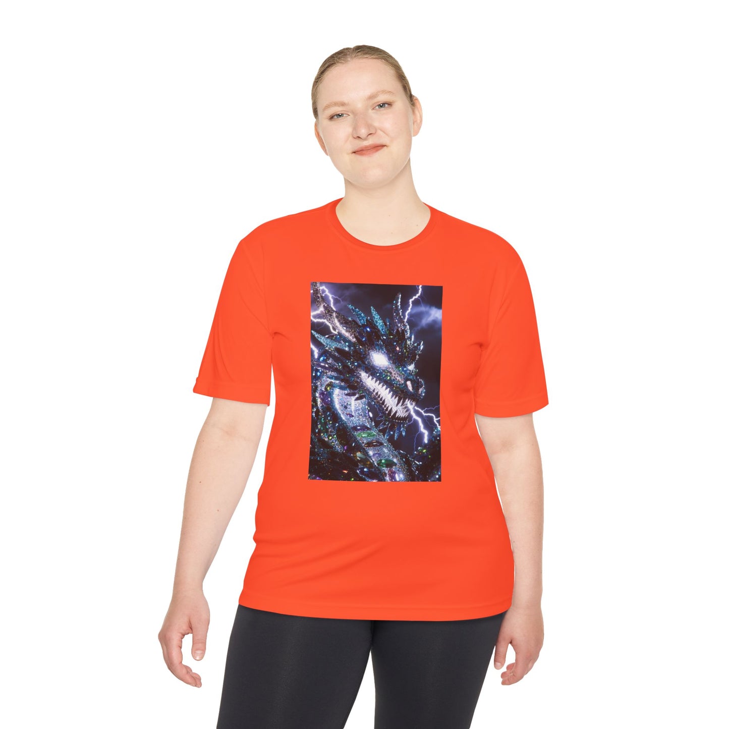 Lightning Dragon Graphic Tee — Cosmic Fantasy Dragon Shirt