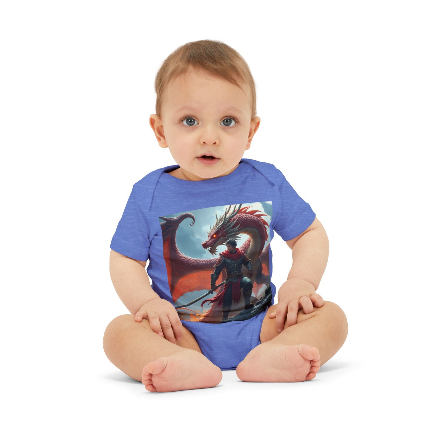 Fantasy Dragon Infant Jersey One Piece - Cute Baby Bodysuit for Game Lovers