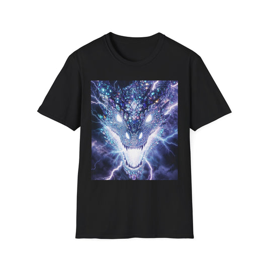 Electric Dragon T-Shirt — Neon Lightning Monster Graphic Tee