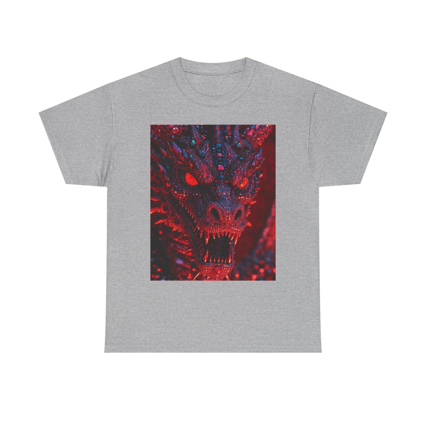 Dragon Rage Graphic Tee — Red Demon Dragon Face T-Shirt