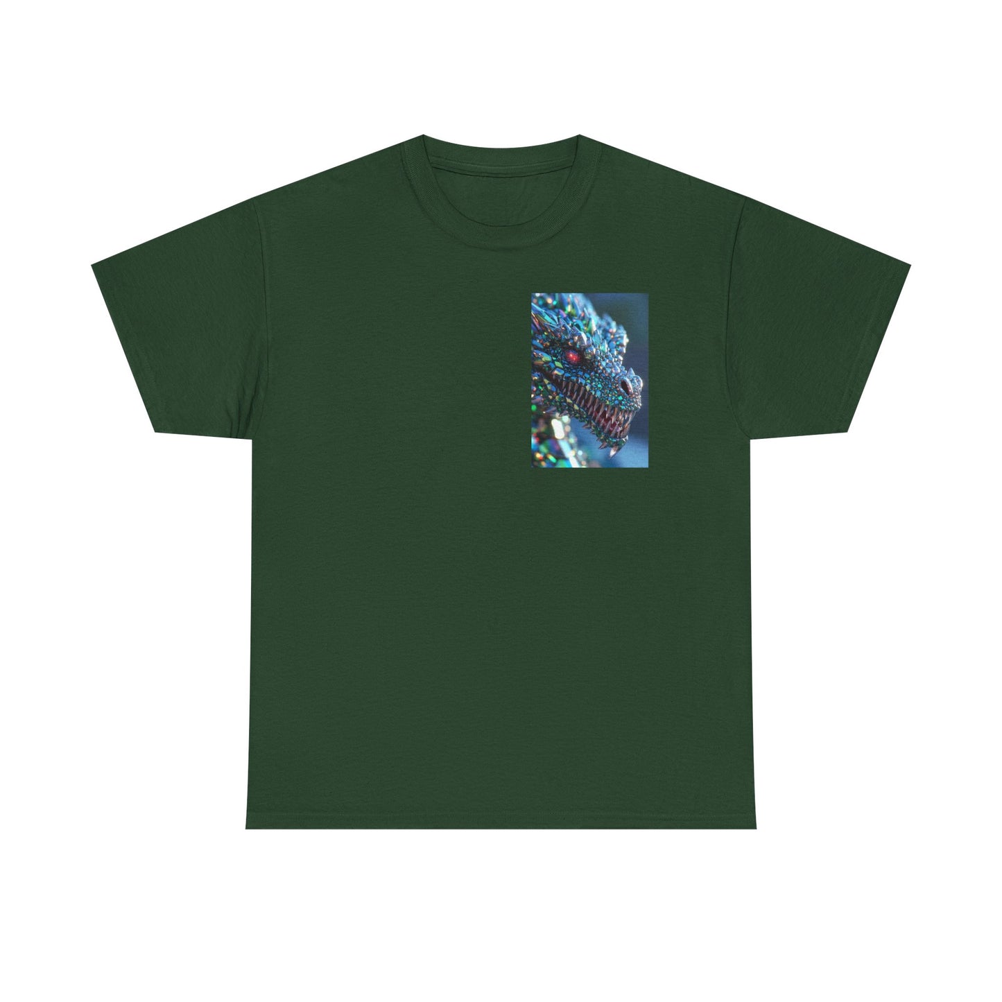 Dragon Scale Graphic Tee — Iridescent Fantasy Lizard Art Shirt