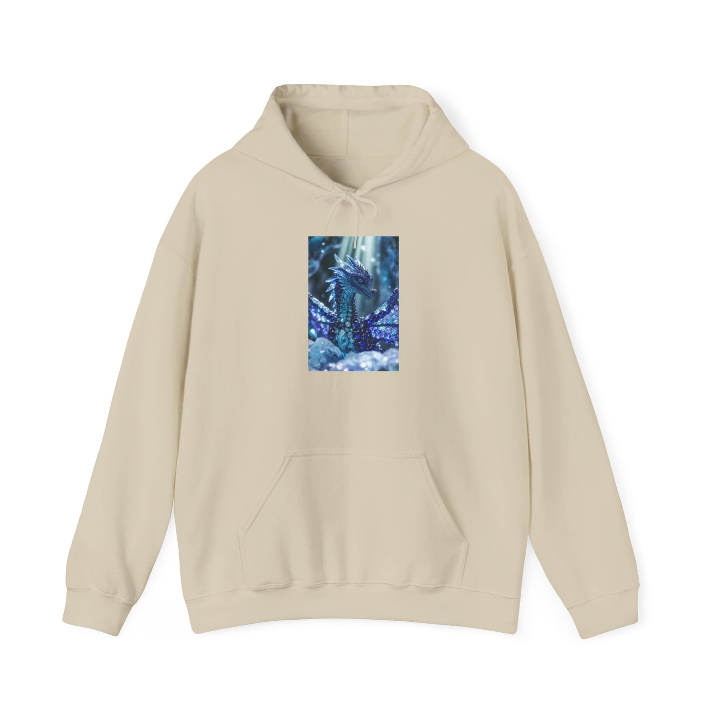 Blue Forest Dragon Hoodie — Mystic Night Scene Sweatshirt