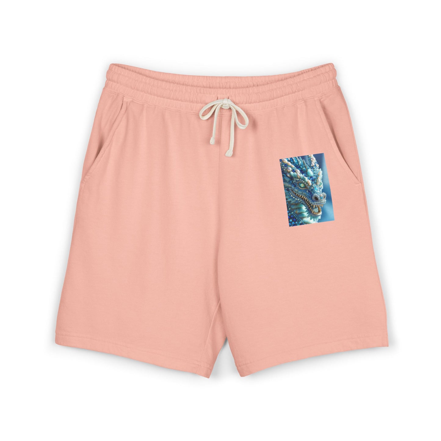Lightweight Fleece Sweat Shorts — Pocket Sea Breeze Graphic