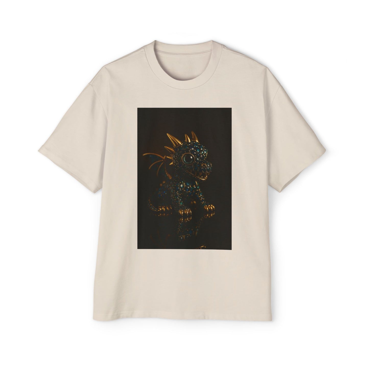 A Dragon Design Oversized Tee, Casual Wear, Graphic Shirt, Gift for Fantasy Lovers, Unique T-Shirt, Perfect for Festivals and Everyday