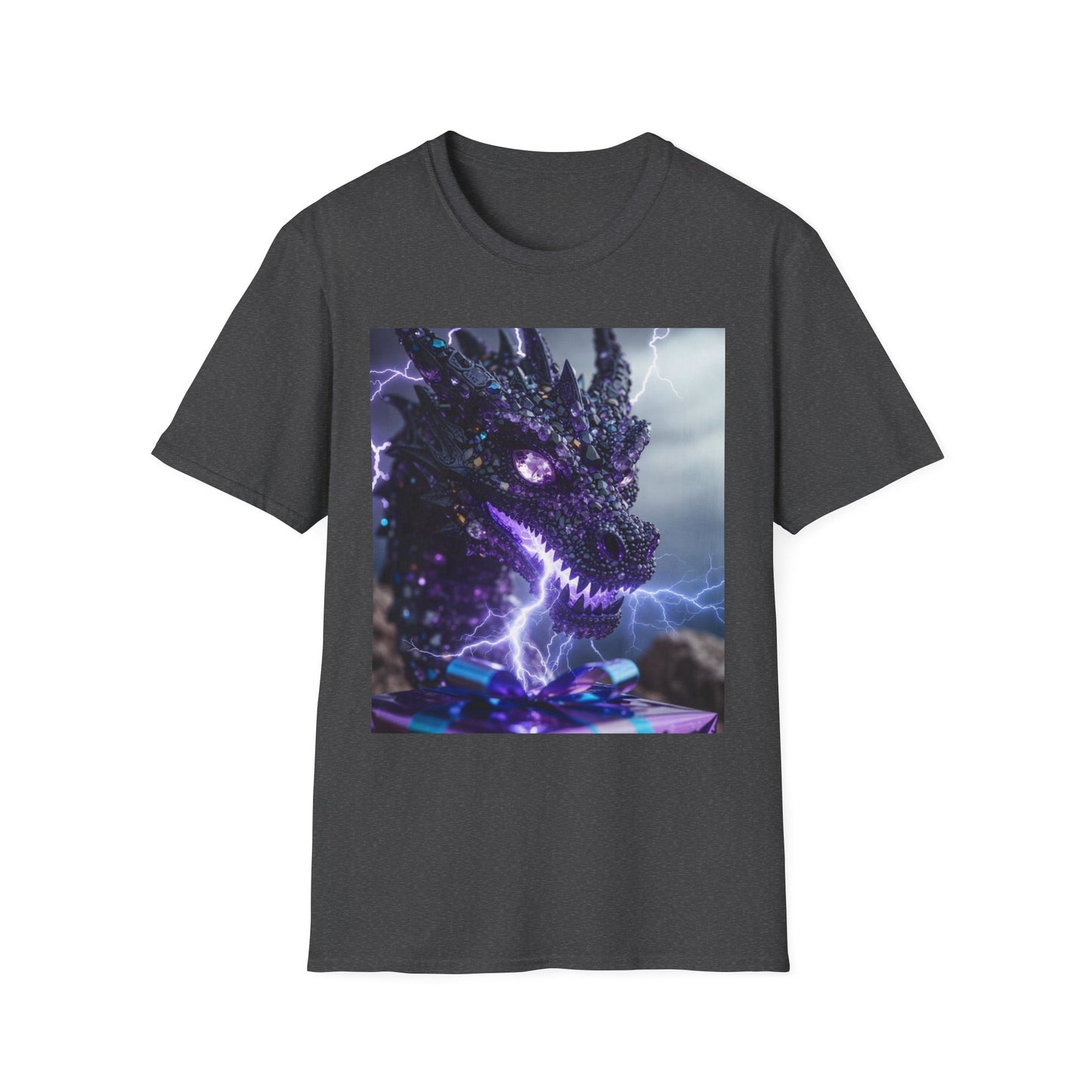 Dragon Lightning T-Shirt — Neon Electric Fantasy Graphic Tee