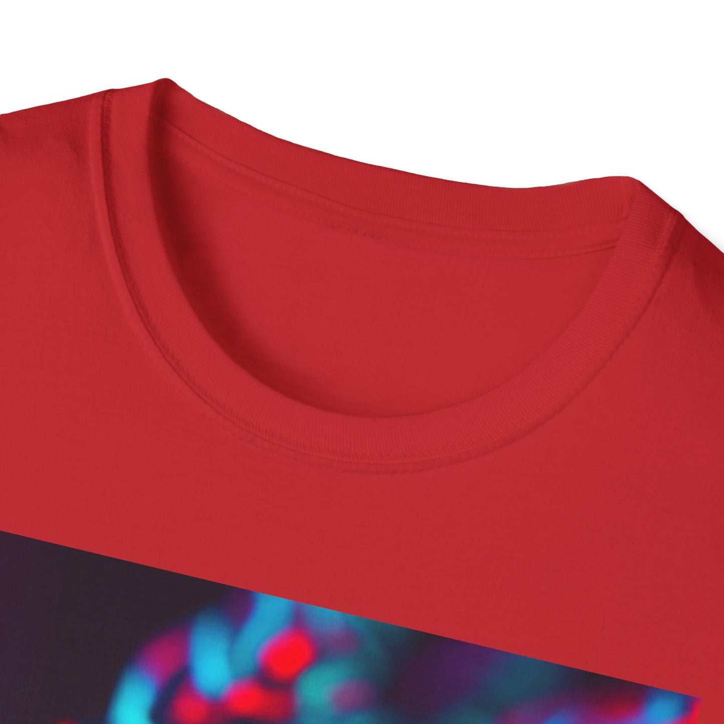 Neon Cyber Skull T-Shirt — Vaporwave Glitch Art Tee