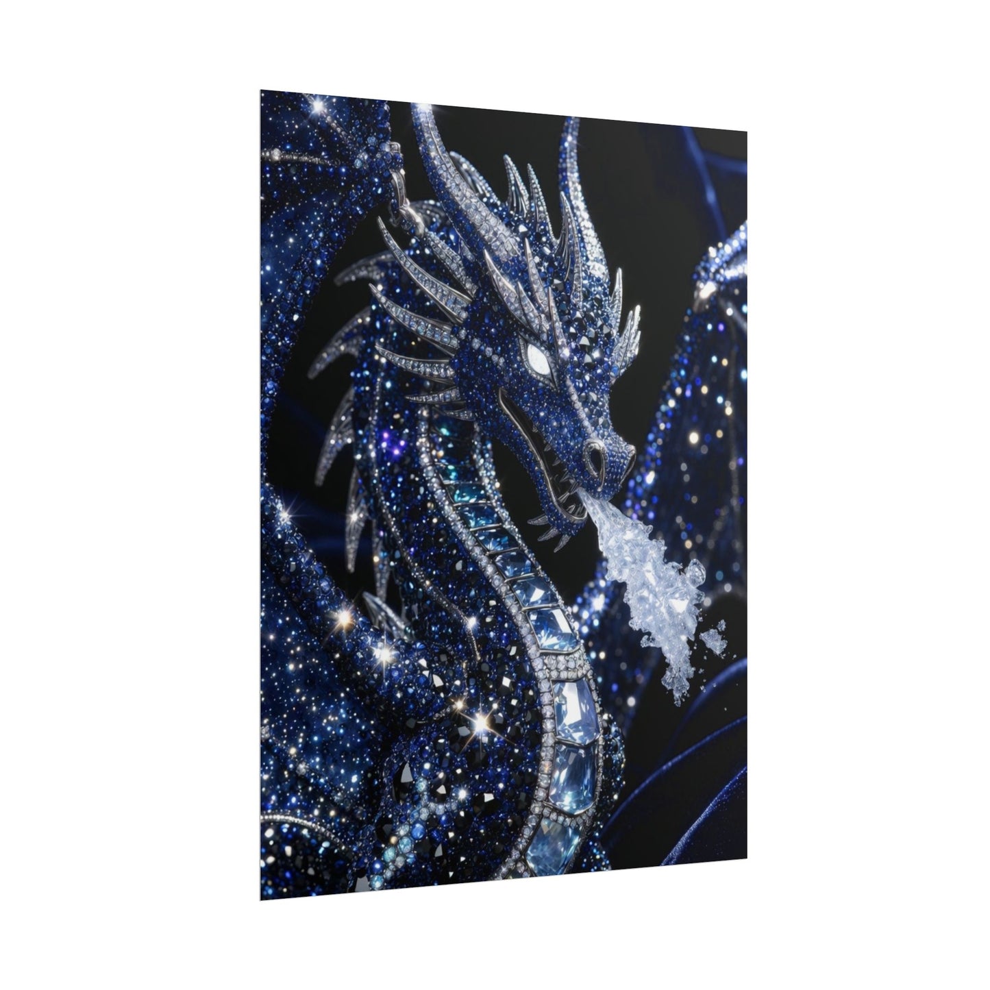 Rolled Poster — Sparkling Ice Dragon Art Print