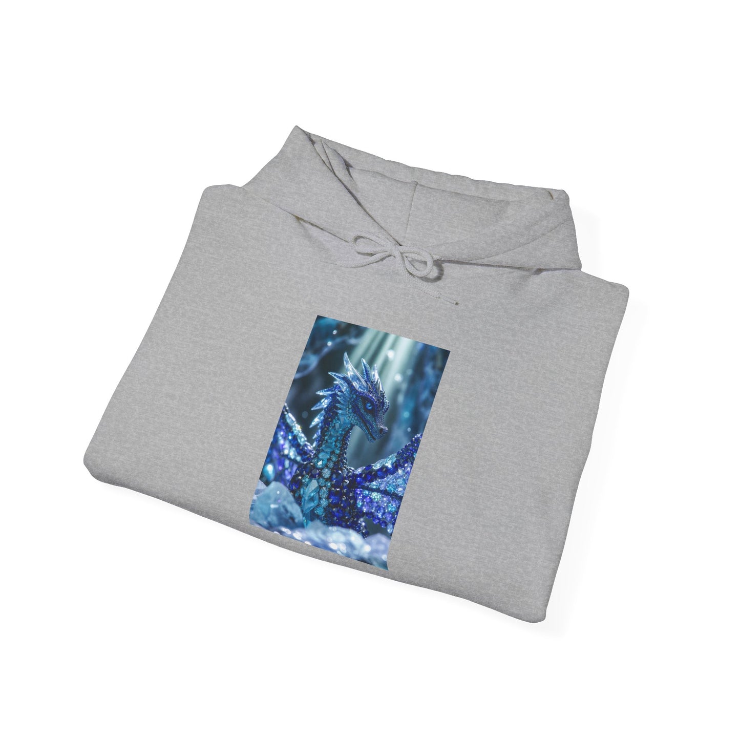 Blue Forest Dragon Hoodie — Mystic Night Scene Sweatshirt