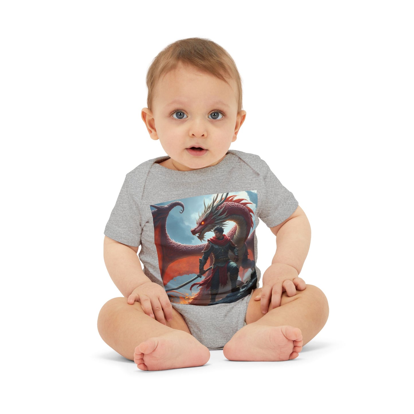Fantasy Dragon Infant Jersey One Piece - Cute Baby Bodysuit for Game Lovers