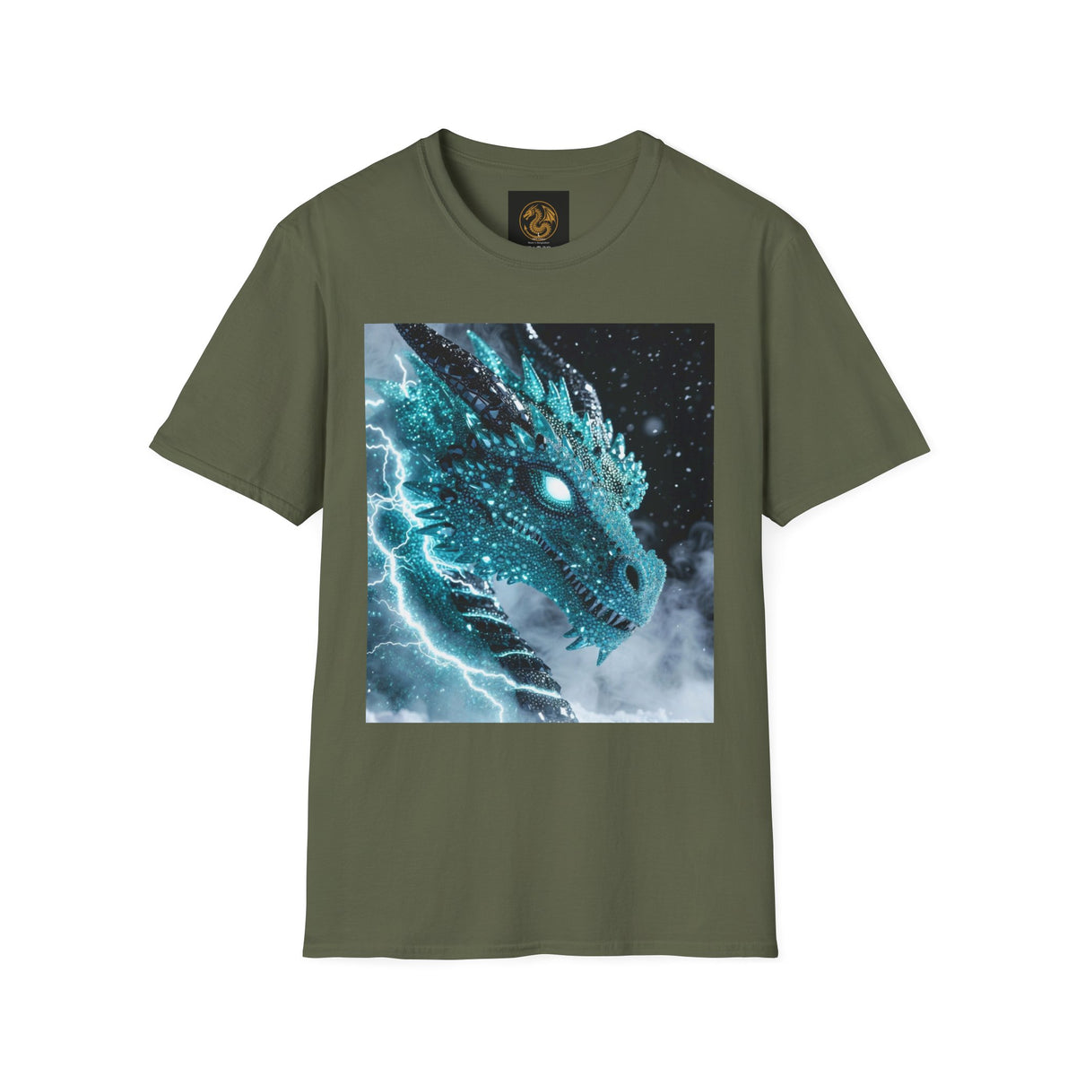 An Ice Dragon T-Shirt — Electric Frost Dragon Graphic Tee