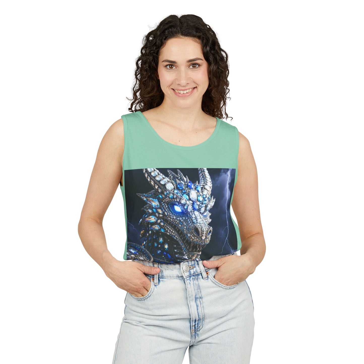Patriotic Crystal Dragon Tank Top