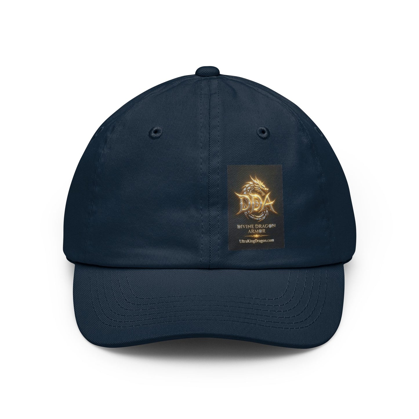 Dad Hat — Golden DRAGON Emblem Baseball Cap