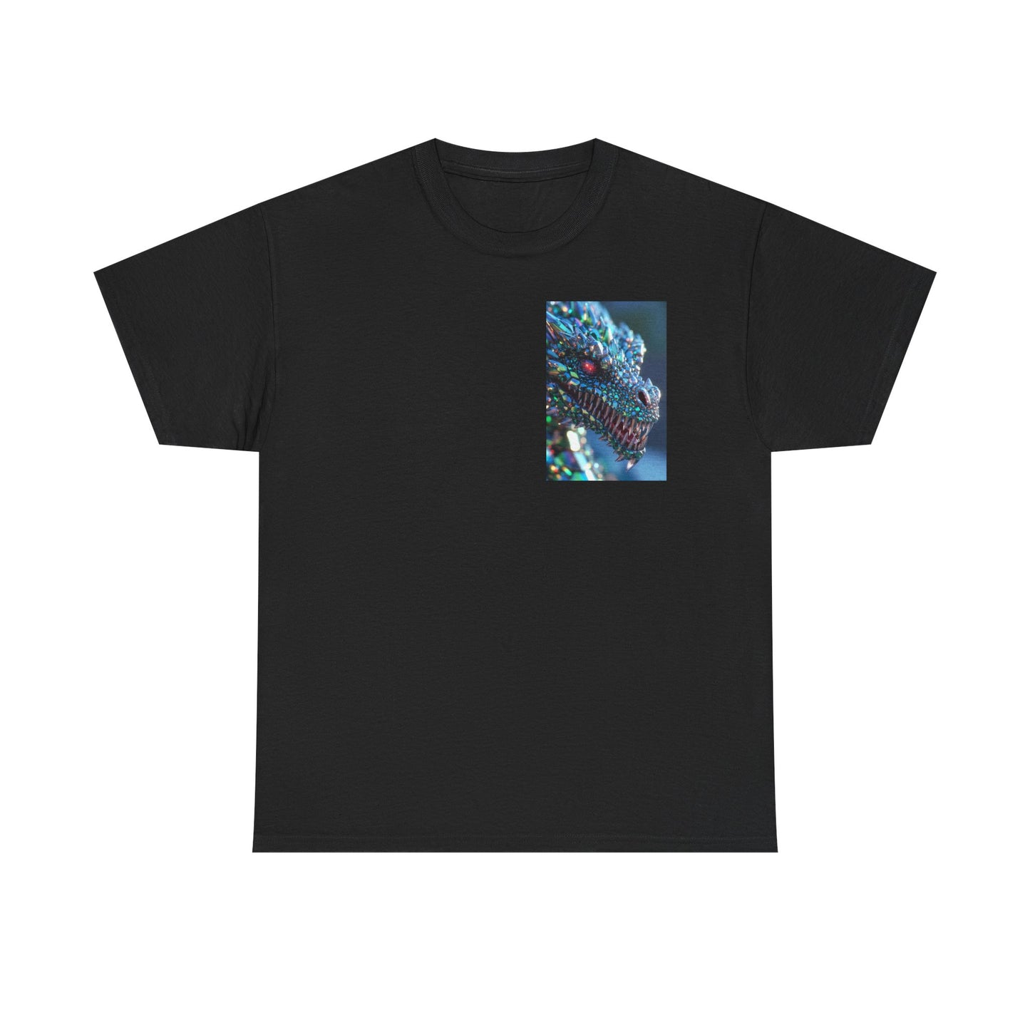 Dragon Scale Graphic Tee — Iridescent Fantasy Lizard Art Shirt