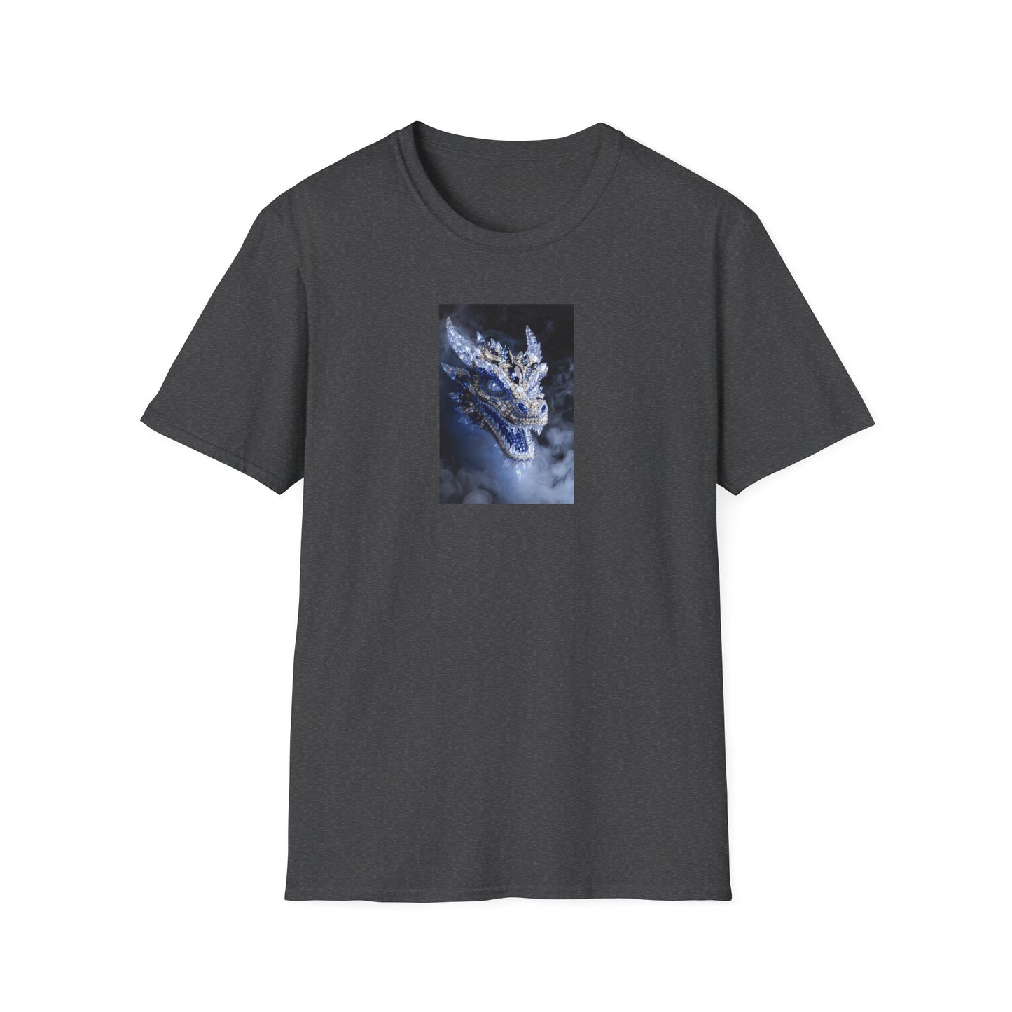 Dragon Portrait T-Shirt — Mystical Blue Dragon Art Tee