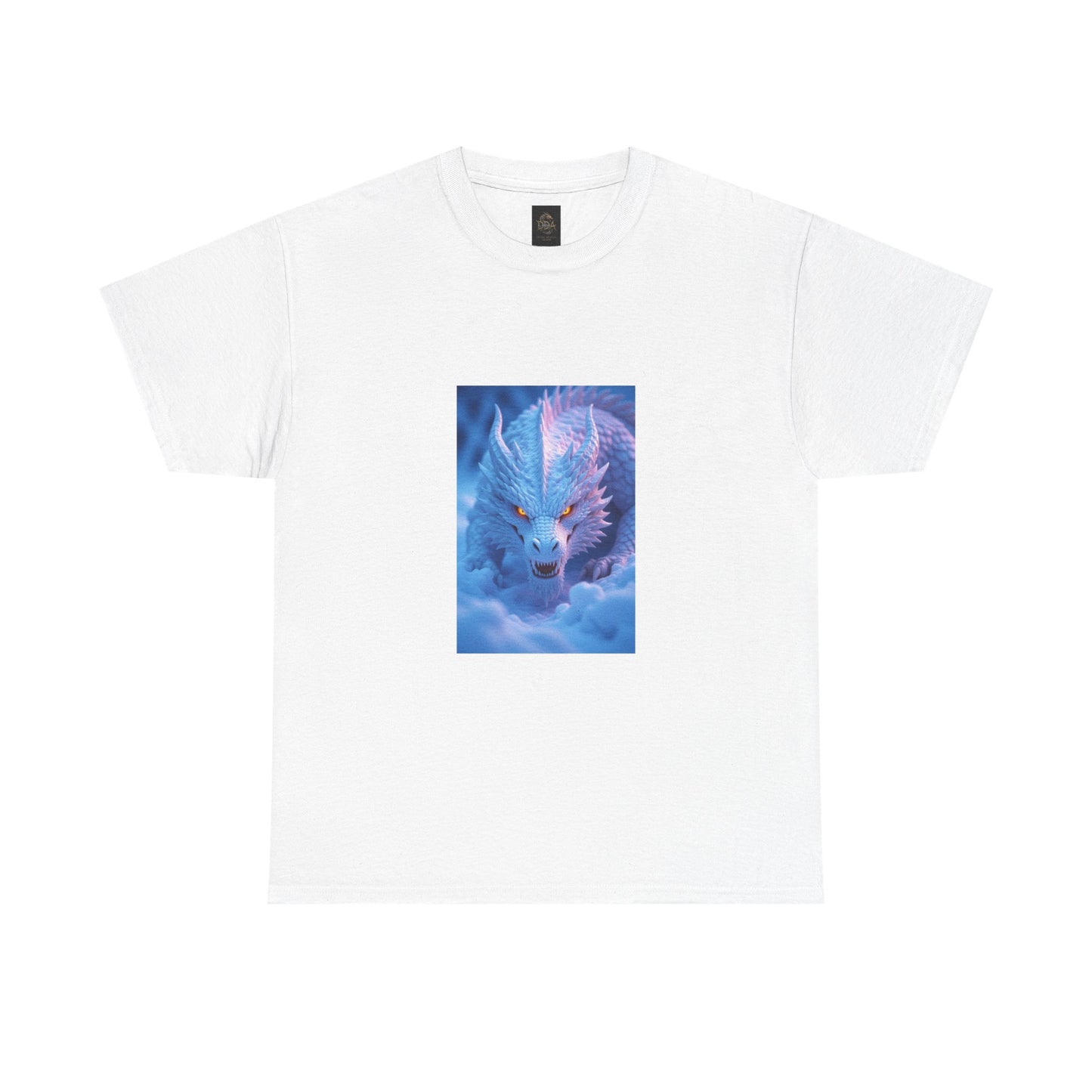 A Mystic Blue Dragon Tee — Ethereal Fantasy Animal Graphic T-Shirt