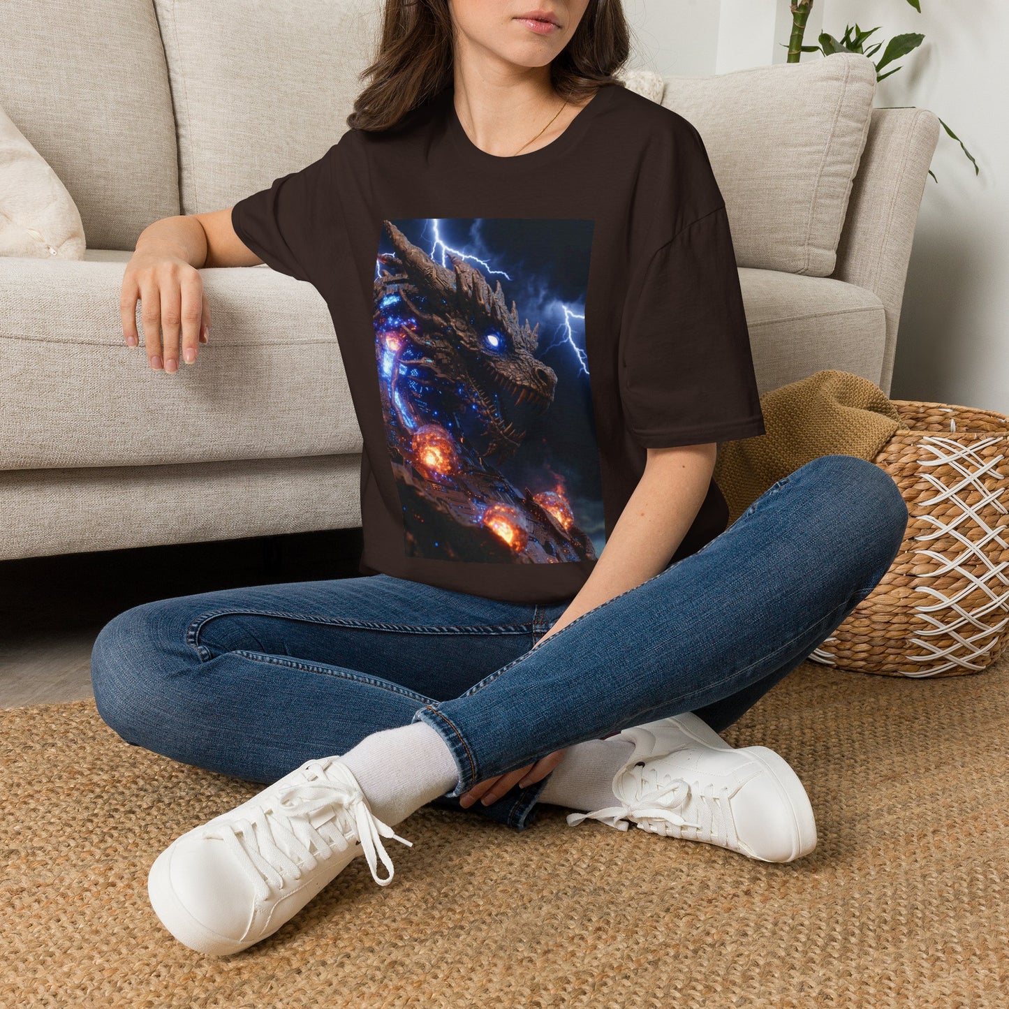 Godzilla Monster Tee — Electric Kaiju Face Graphic T-Shirt