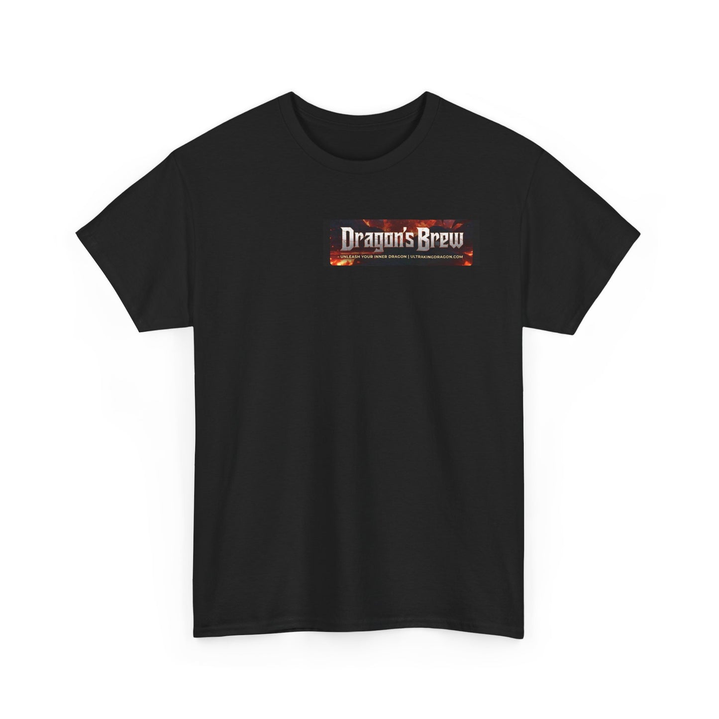 T-Shirt — "Dragon's Brew" Fiery Skull Graphic Tee