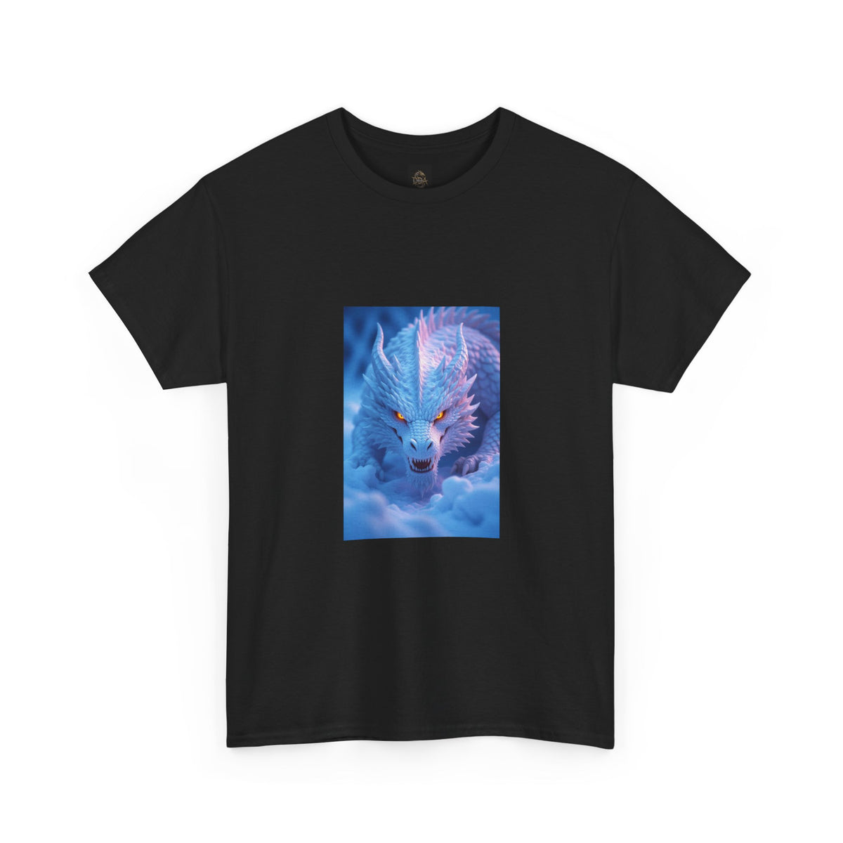 A Mystic Blue Dragon Tee — Ethereal Fantasy Animal Graphic T-Shirt