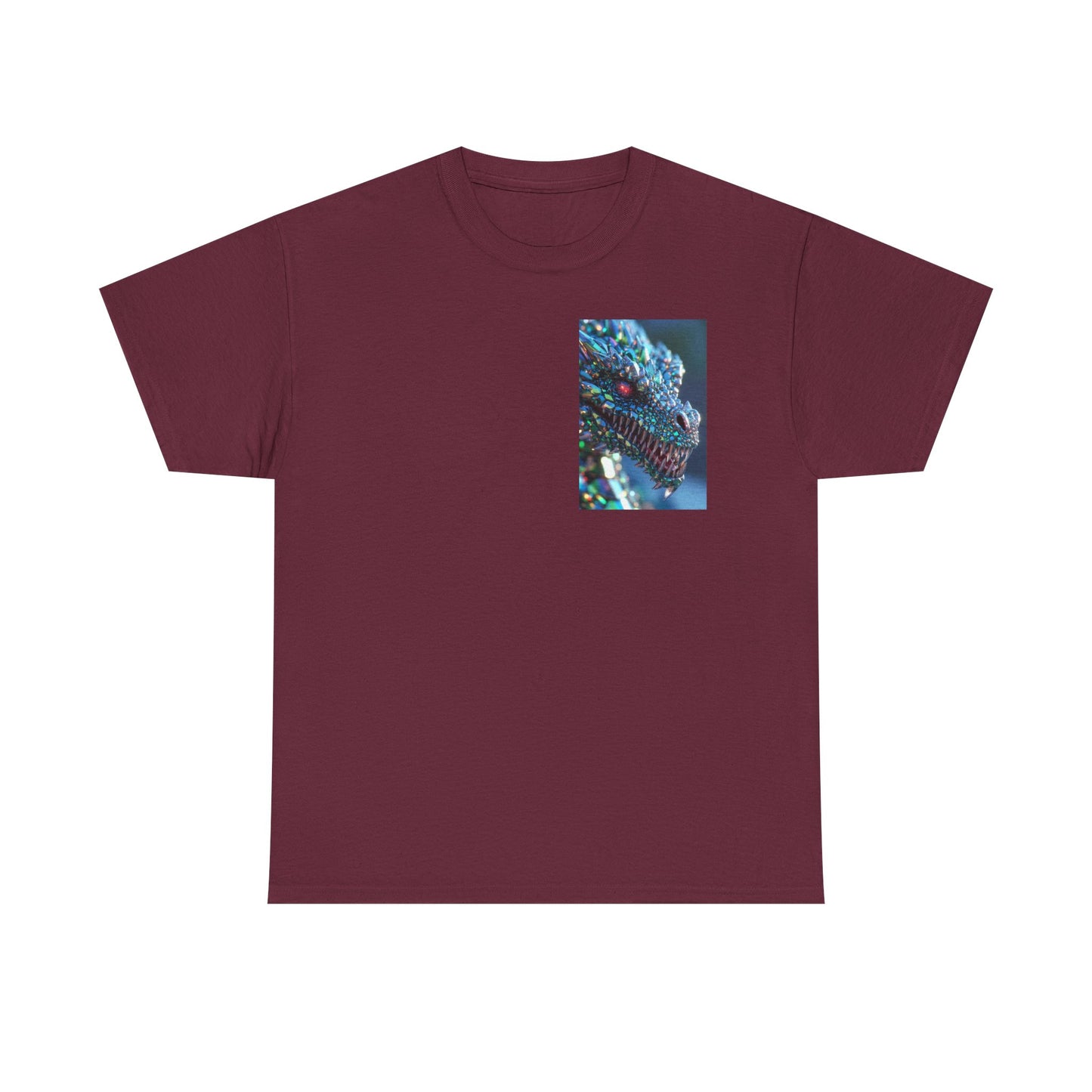 Dragon Scale Graphic Tee — Iridescent Fantasy Lizard Art Shirt
