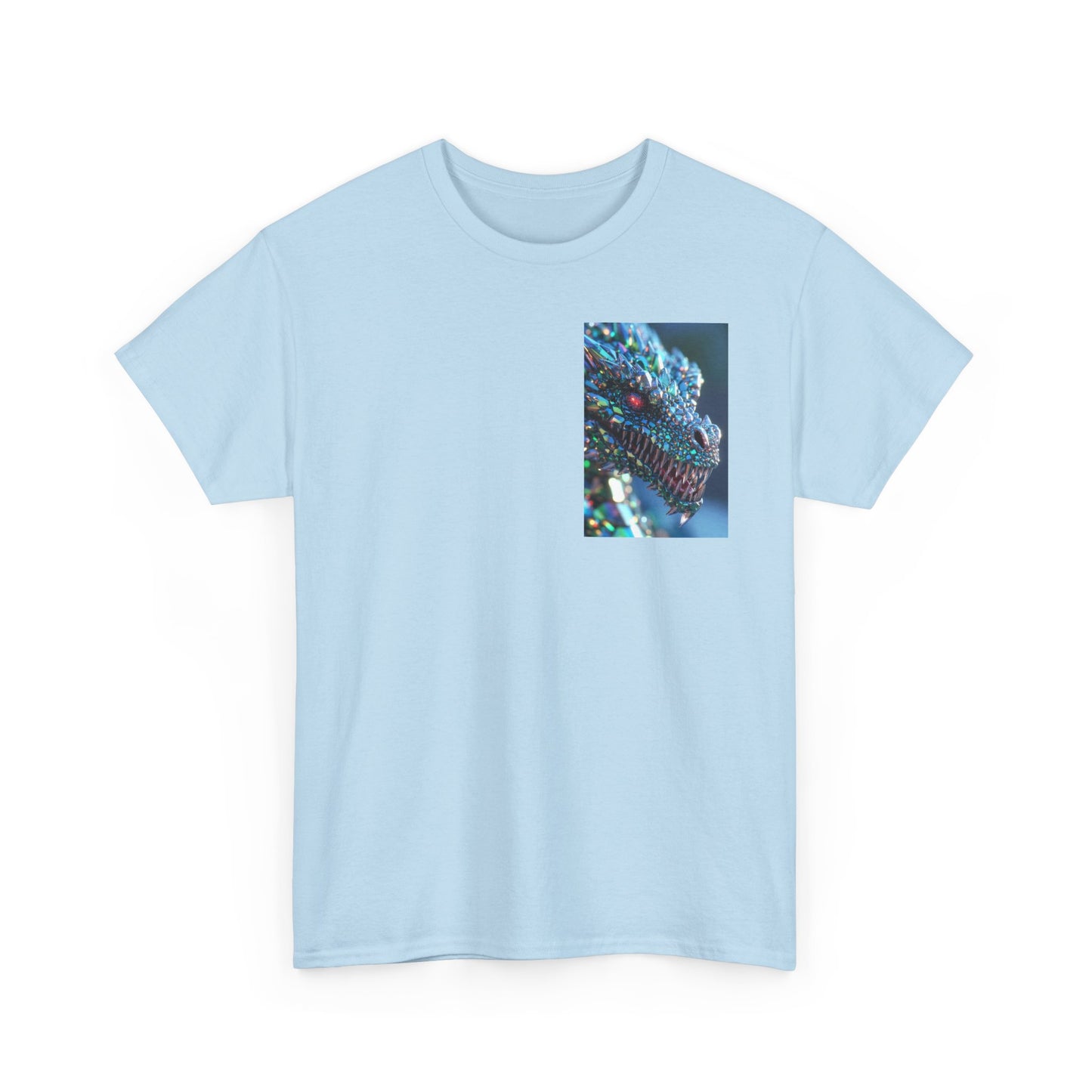 Dragon Scale Graphic Tee — Iridescent Fantasy Lizard Art Shirt