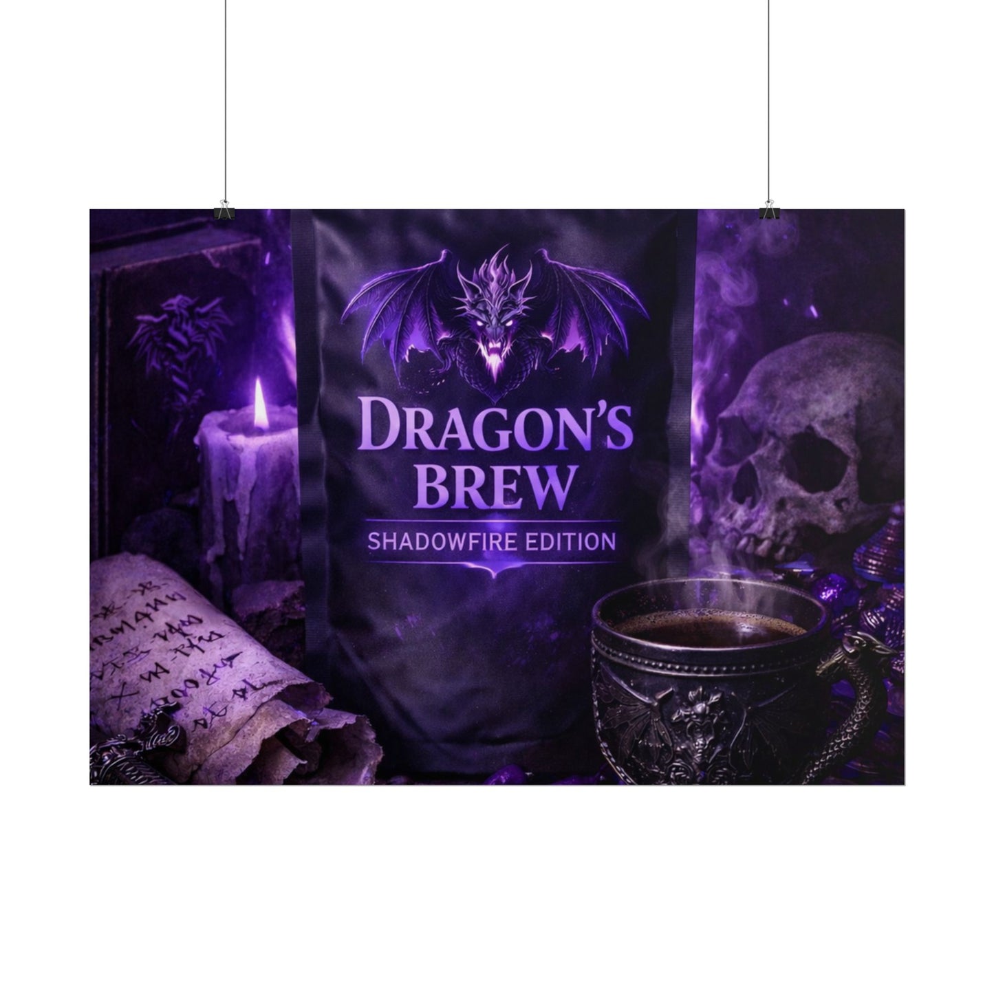 Rolled Poster — "Dragon’s Brew: Shadowfire Edition" Fantasy Poster