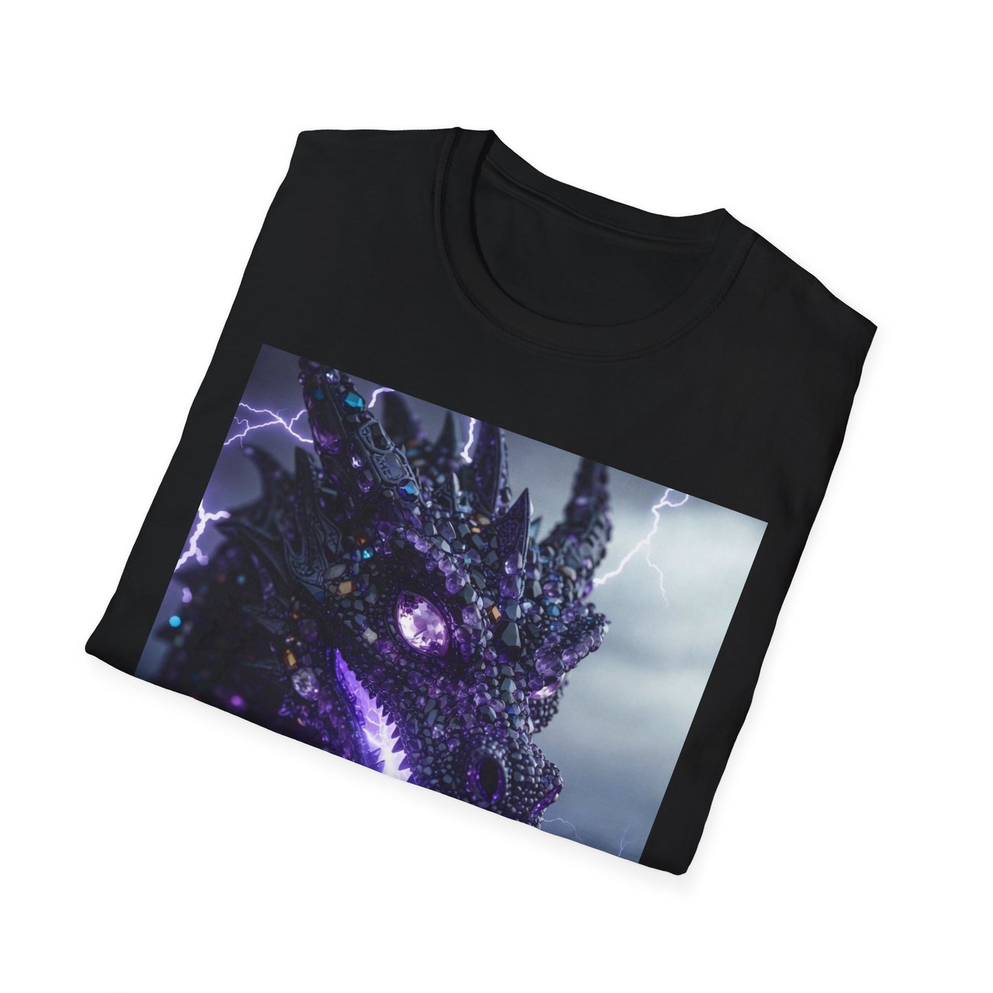Dragon Lightning T-Shirt — Neon Electric Fantasy Graphic Tee