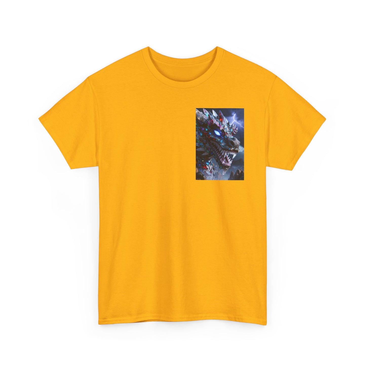 Wolf Dragon Galaxy Pocket Tee — Cosmic Wolf Graphic T-Shirt