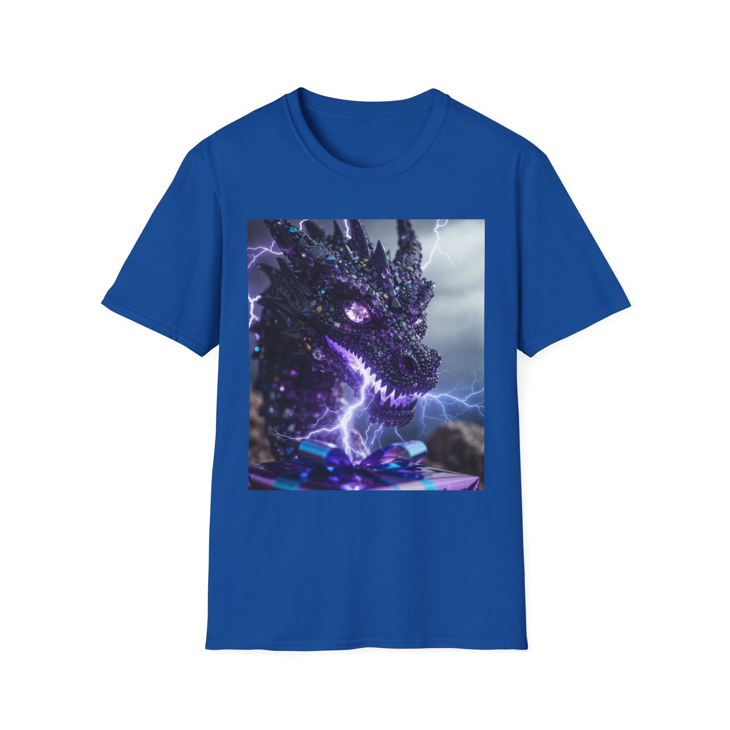 Dragon Lightning T-Shirt — Neon Electric Fantasy Graphic Tee