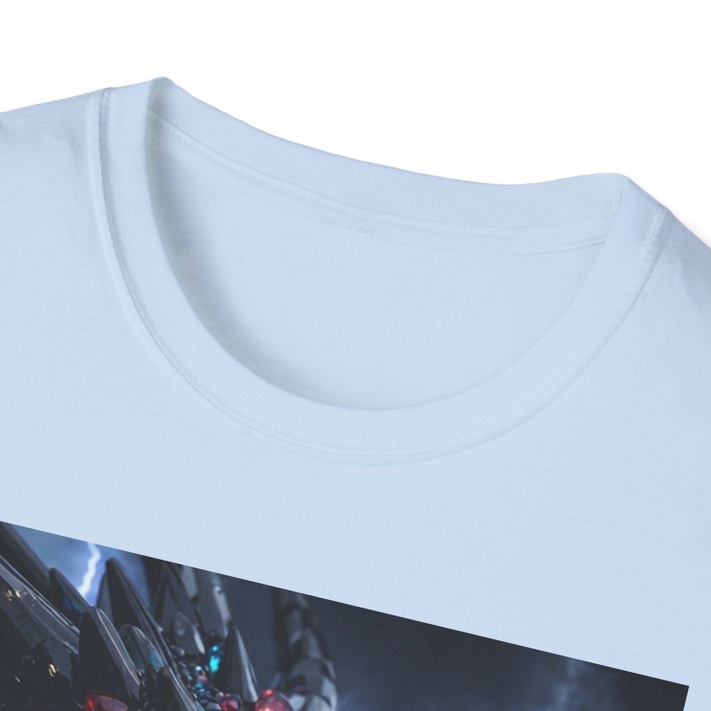 Cosmic Leviathan Shark T-Shirt — Neon Sci‑Fi Sea Monster Tee
