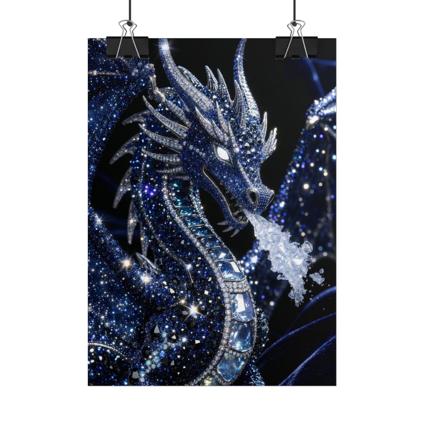 Rolled Poster — Sparkling Ice Dragon Art Print