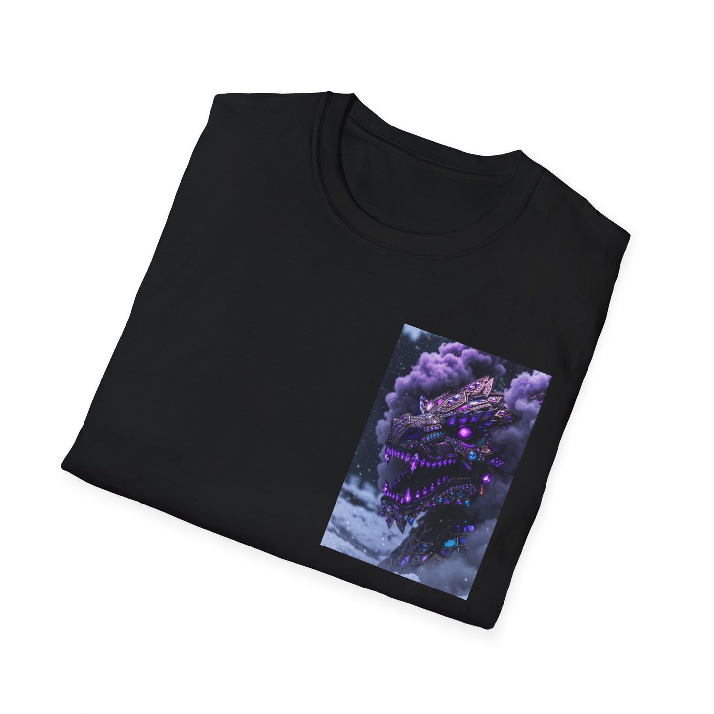 T-Shirt — Purple Nebula Tree Chest Pocket Graphic Tee