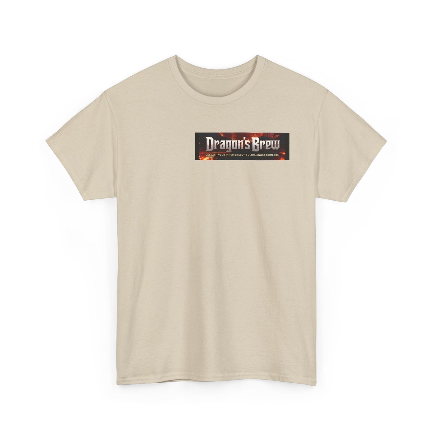 T-Shirt — "Dragon's Brew" Fiery Skull Graphic Tee