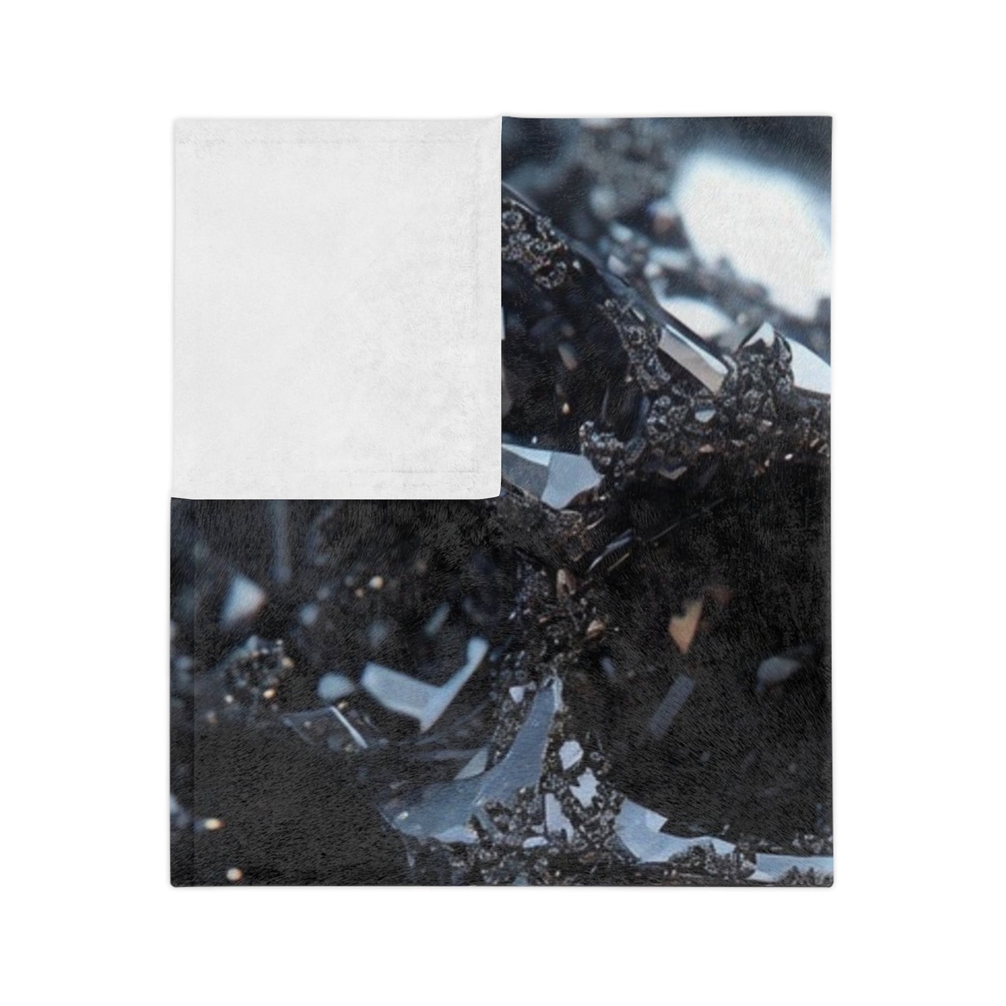 Velveteen Blanket — Dark Crystal Skull Microfiber Throw