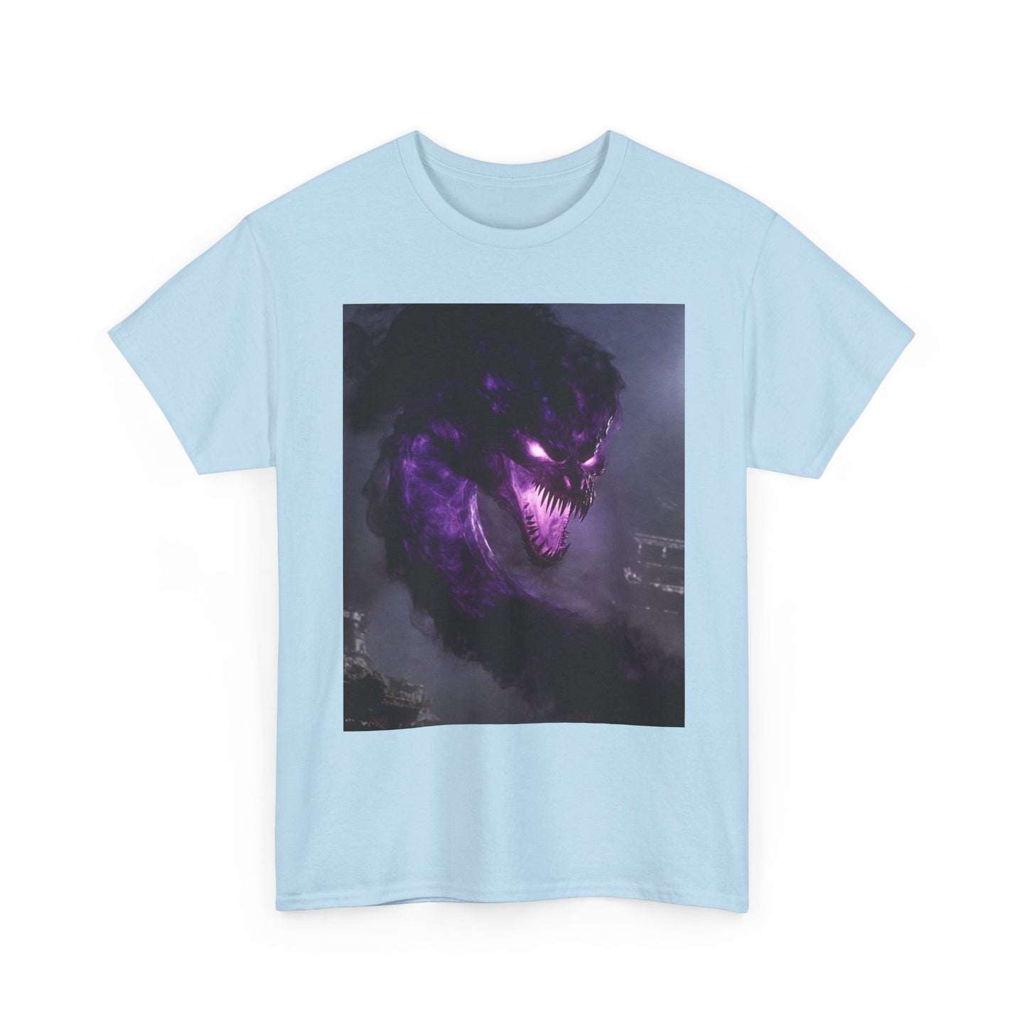 Divine Purple Dragon Ghost Heavy Cotton Tee
