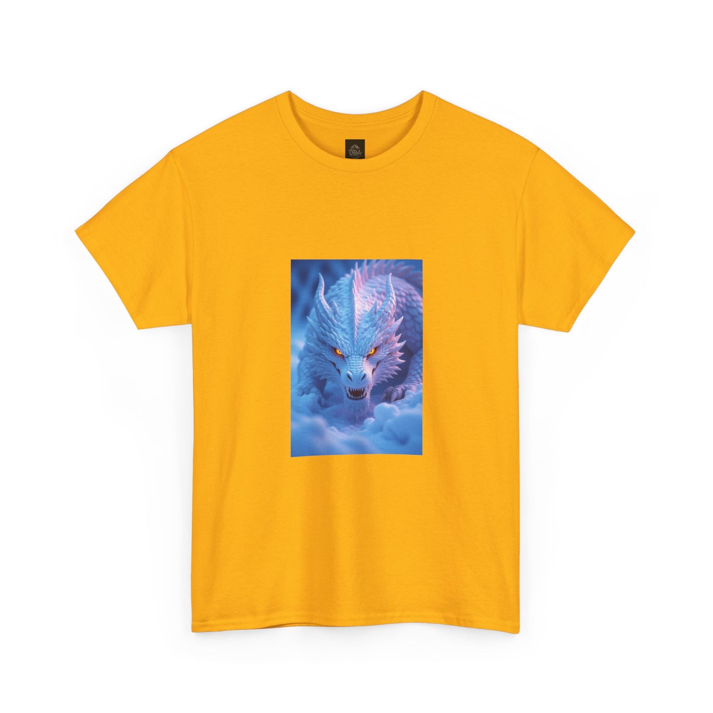 A Mystic Blue Dragon Tee — Ethereal Fantasy Animal Graphic T-Shirt