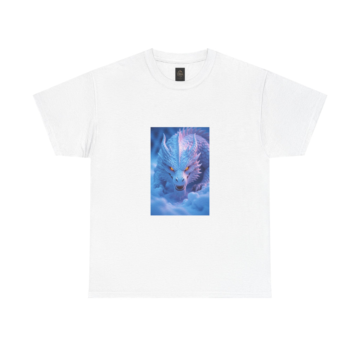 A Mystic Blue Dragon Tee — Ethereal Fantasy Animal Graphic T-Shirt