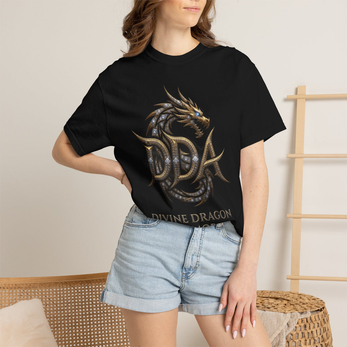 A DIVINE DRAGON ARMOR MEN OR WOMANS Garment-Dyed T-shirt