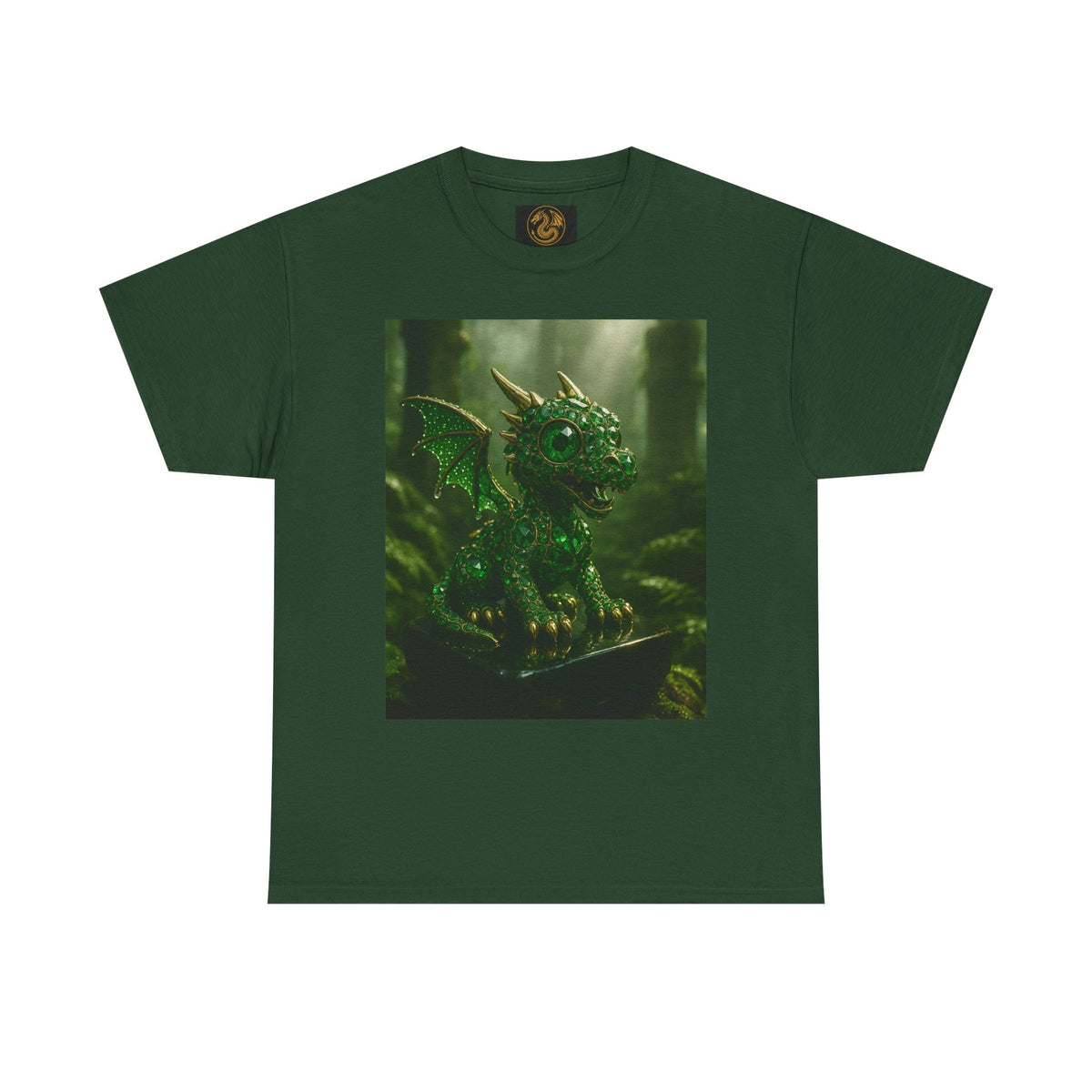 A Fantasy Dragon Graphic Tee, Heavy Cotton Shirt, Cute Dragon Top, Gifts for Dragon Lovers, Whimsical Art T-Shirt, Casual Wear