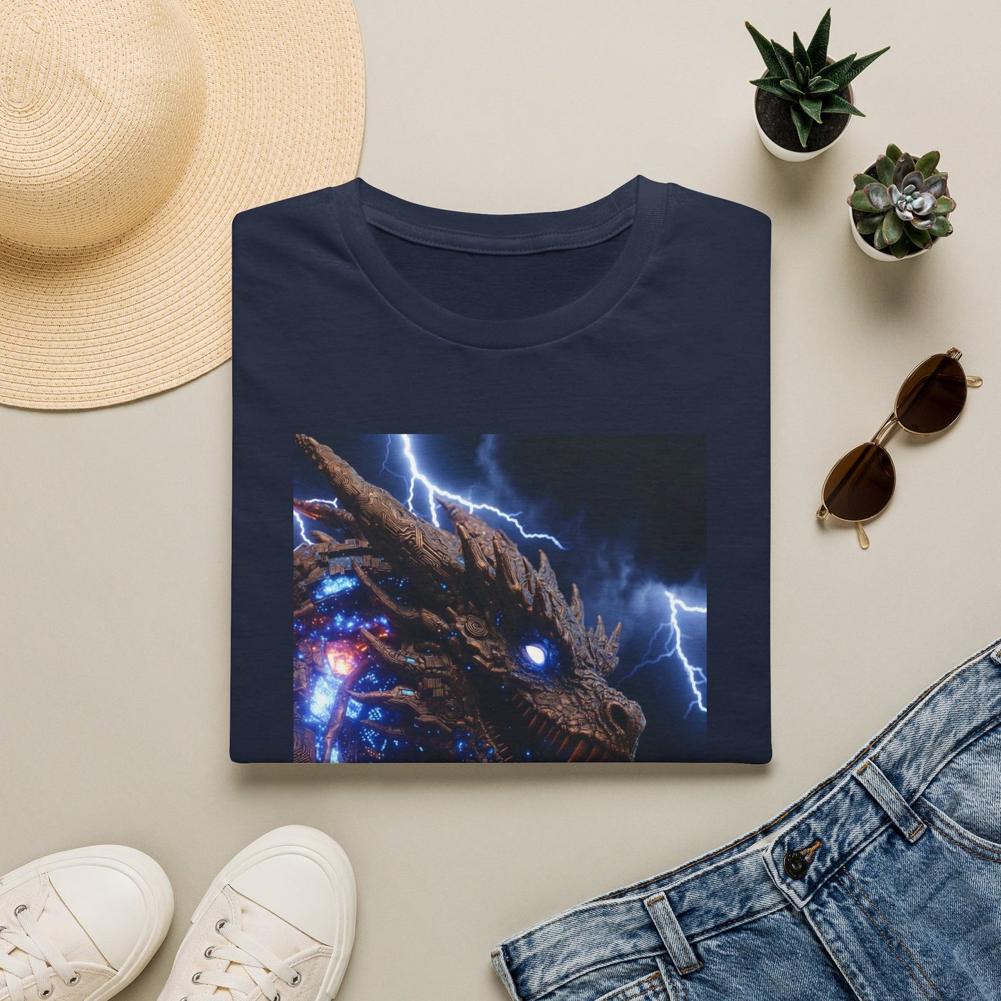 Godzilla Monster Tee — Electric Kaiju Face Graphic T-Shirt