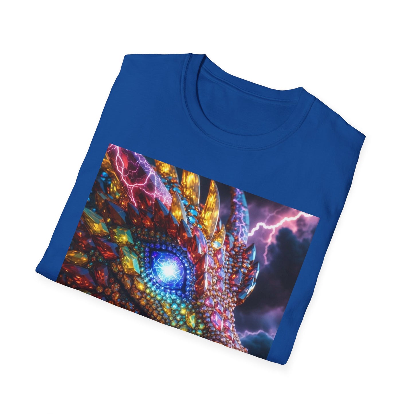 Dragon Head T-Shirt — Colorful Lightning Fantasy Graphic Tee