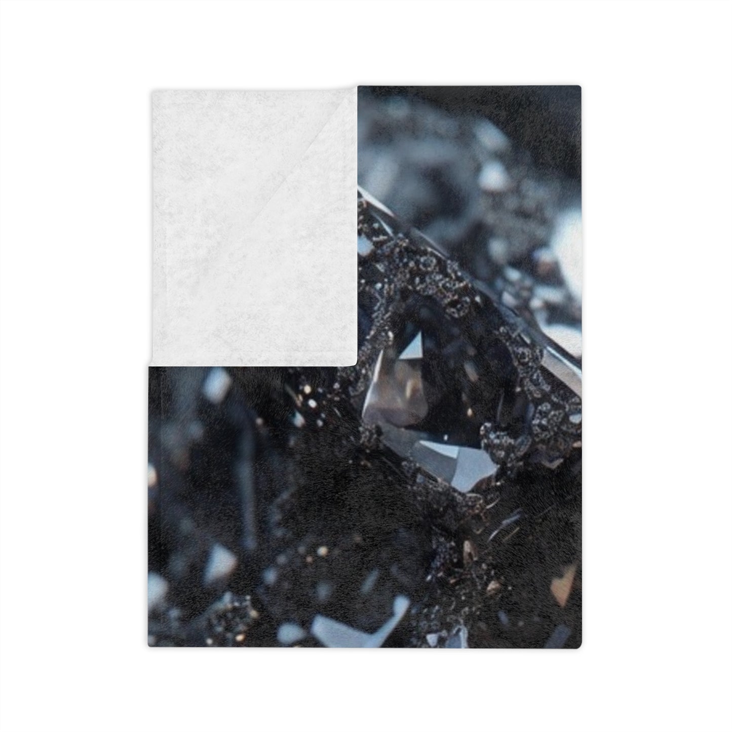 Velveteen Blanket — Dark Crystal Skull Microfiber Throw