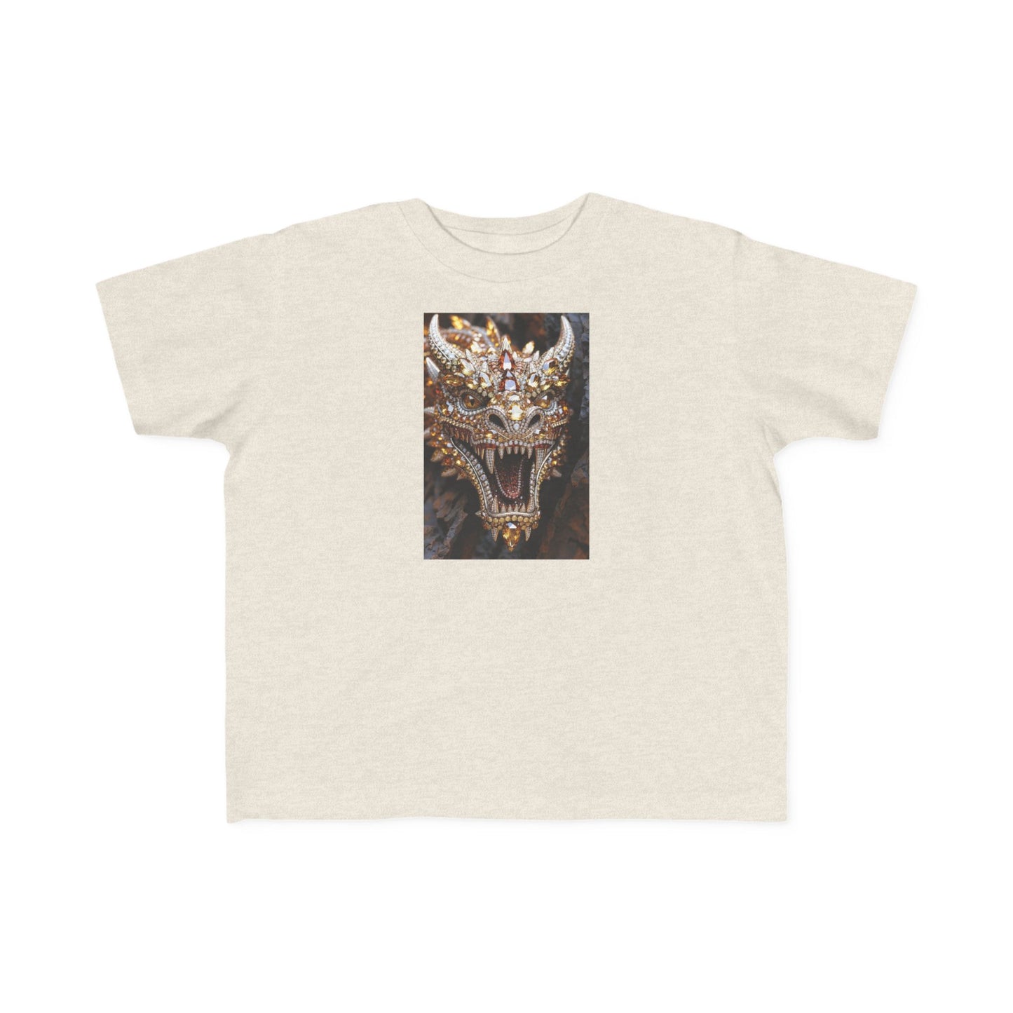 Toddler Tee — Fierce Gold Dragon Graphic Shirt
