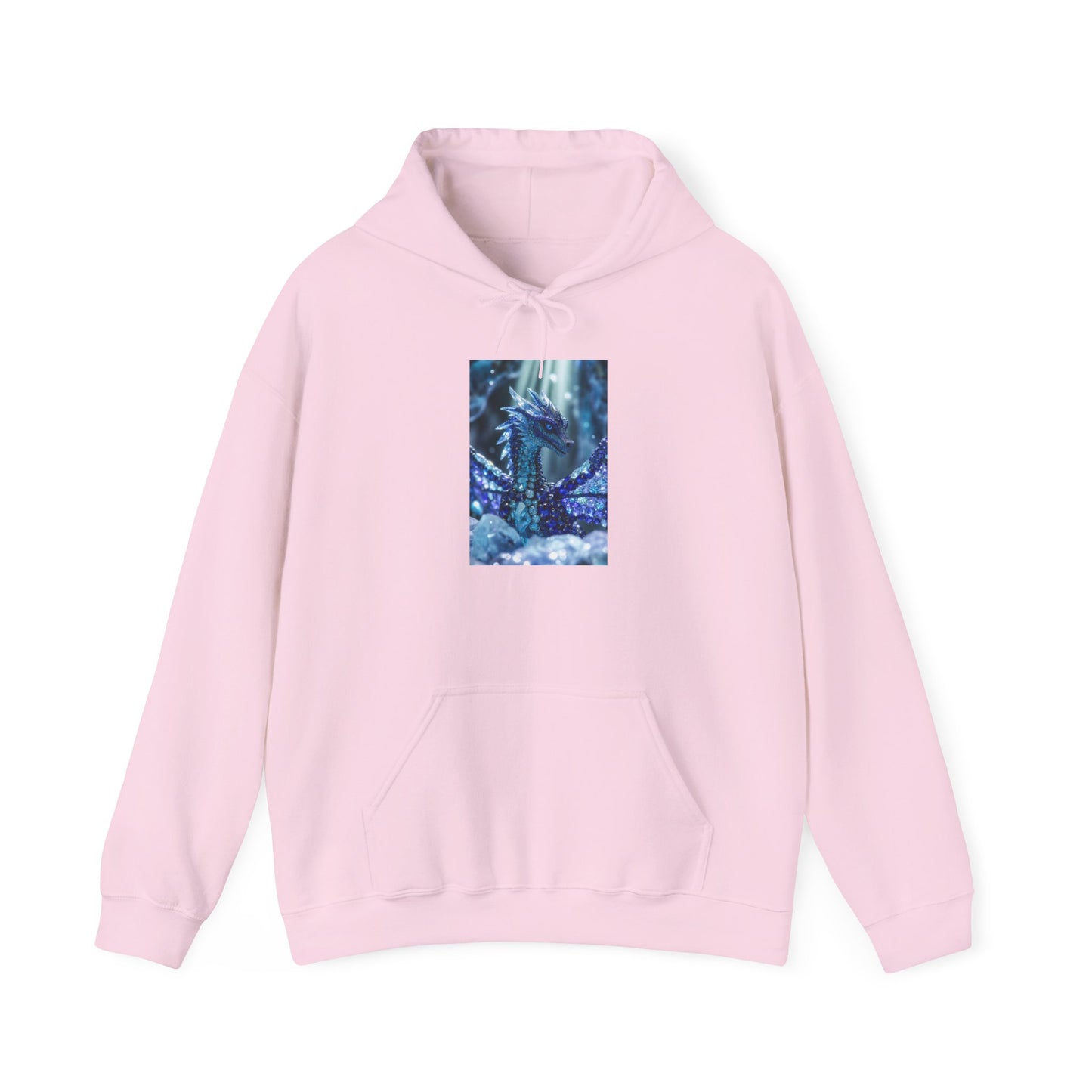 Blue Forest Dragon Hoodie — Mystic Night Scene Sweatshirt