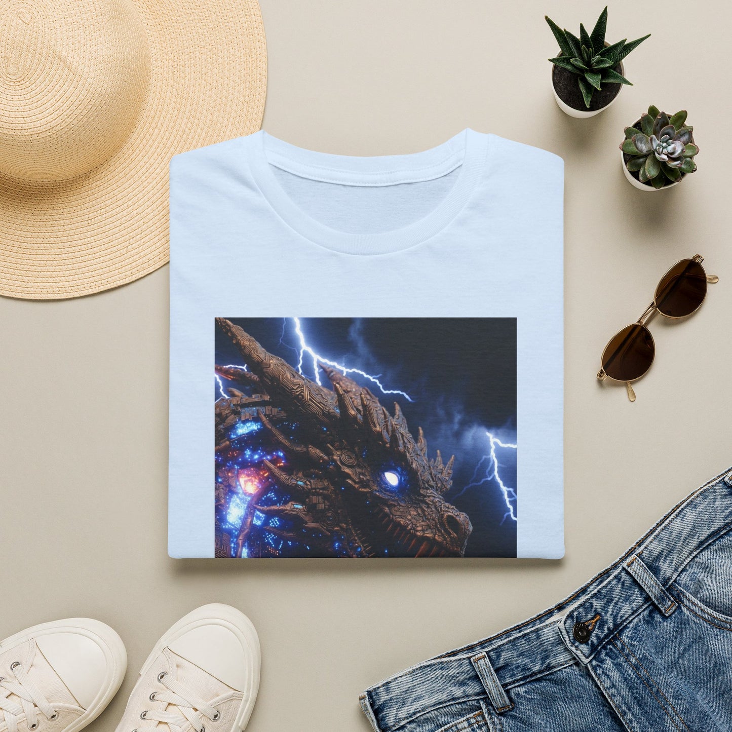Godzilla Monster Tee — Electric Kaiju Face Graphic T-Shirt