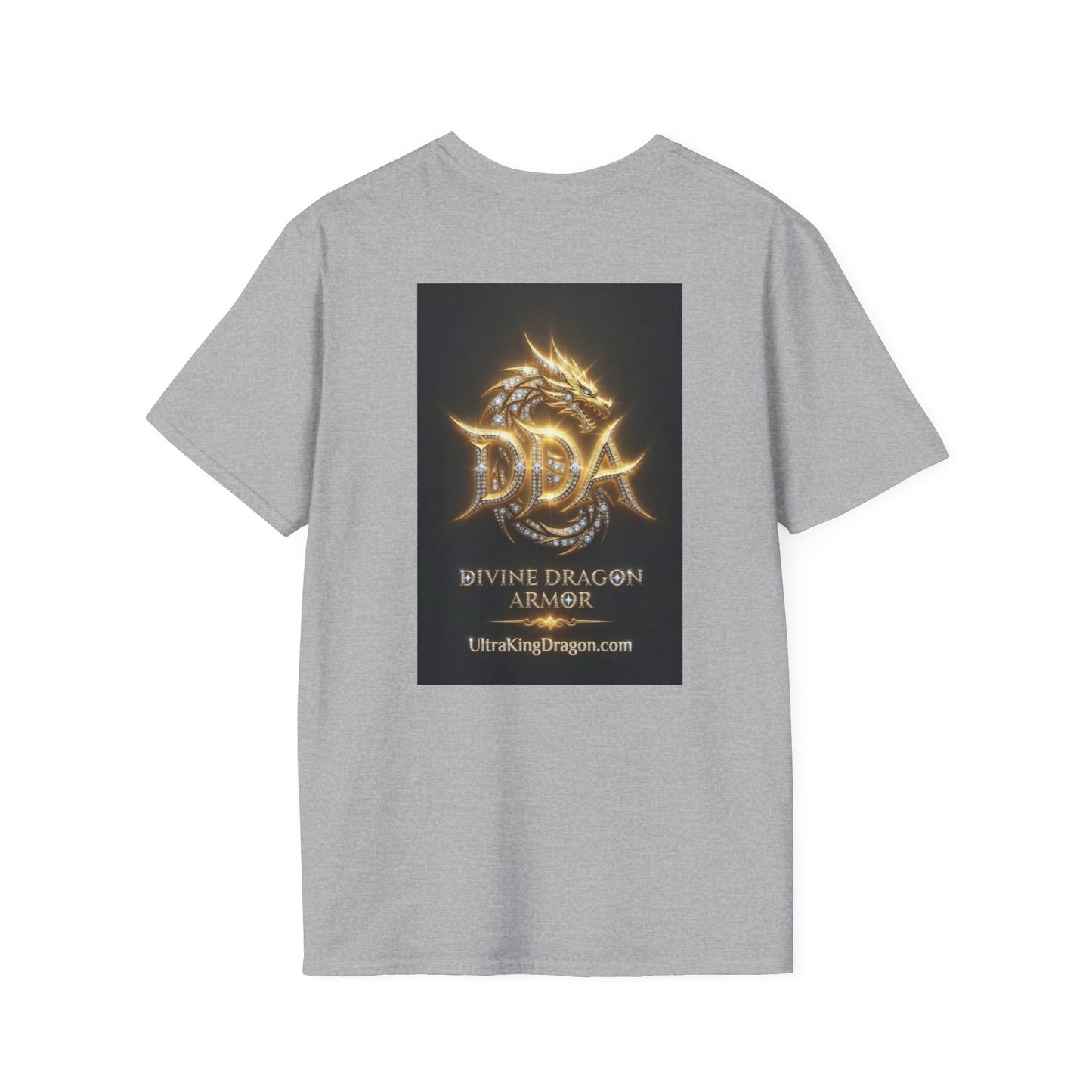 Dragon Skull T‑Shirt — Neon Green Crystal Wyvern Graphic Tee